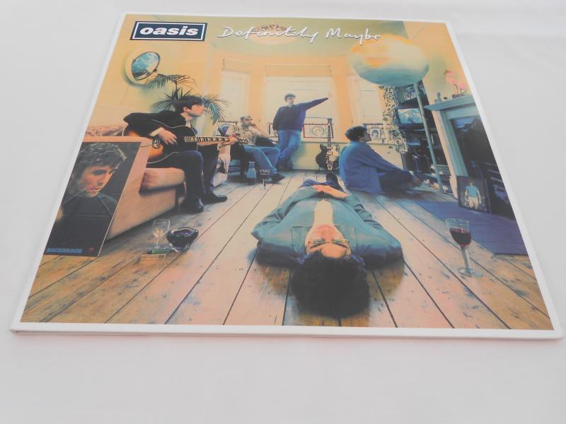 Oasis ? Definitely Maybe UK double LP RKIDLP70 NM Both vinyls are in near mint condition with a high - Image 2 of 13
