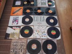 Led Zeppelin LP Collection X 8. LP?s. UK and German issues Coda German 790051-1 vinyl EX sleeve EX