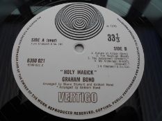 Graham Bond ? Holy Magick UK 1st press vertigo swirl LP 6360 021 1Y-1 and 2Y-3 EX + The vinyl is