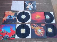 Uriah Heep LP collection x 5 The vinyl are in excellent condition as are the sleeves Mostly UK