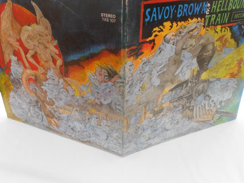 Savoy Brown ? Hellbound Train UK 1st press LP record TXS 107 SHAS 1616 P-1W 1617 P-2W EX+ The - Image 3 of 10