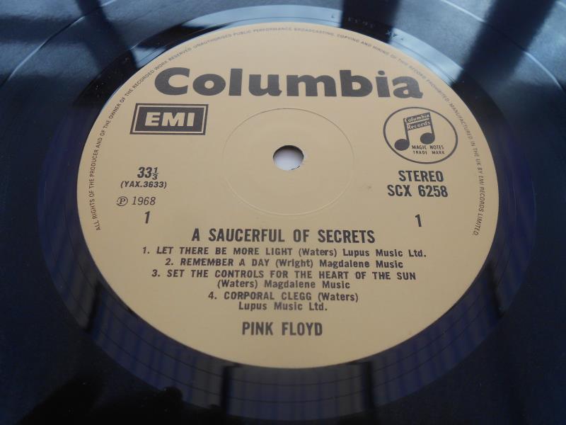 Pink Floyd ? A Saucerful of Secrets UK LP Record SCX 6258 YAX 3633-3 and 3634 6-1 EX The vinyl is in - Image 6 of 9