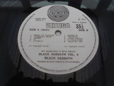 Black Sabbath - Vol 4 UK 1st press LP 1972 Vertigo swirl Record 6360 071 1Y-1 and 2Y-1 EX+ The vinyl