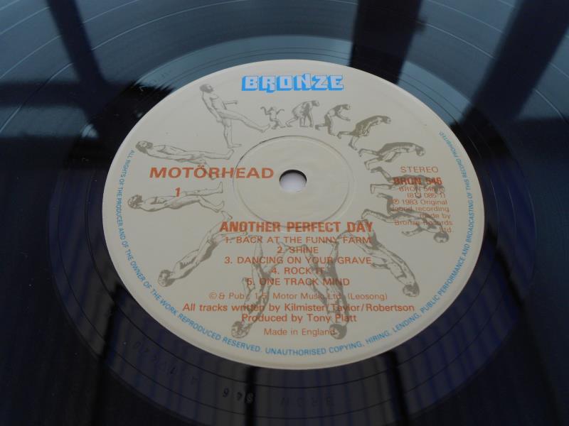 Motorhead ? Another Perfect Day UK 1st press Bron 546 A-1 420 R and B-1 420 R ARUN EX The vinyl is - Image 6 of 13