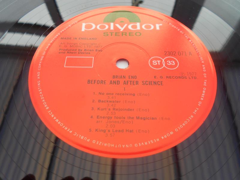 Brian Eno ? Before and after Science UK 1st press, with Prints and envelope 2302 071 A-3 and B2 N/ - Image 8 of 11