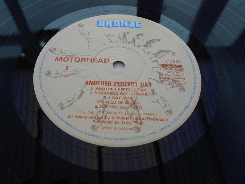 Motorhead ? Another Perfect Day UK 1st press Bron 546 A-1 420 R and B-1 420 R ARUN EX The vinyl is - Image 9 of 13