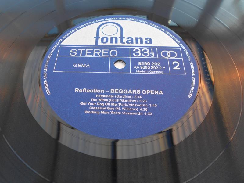 Beggars Opera ? Reflection German 1st press Fontana 9290 202 1-Y and 2-Y 1977 NM The vinyl is in - Image 8 of 12