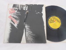 Rolling Stones - Sticky Fingers UK 1st press LP record COC 59100 VG+ Matrix TML ROLLING STONES