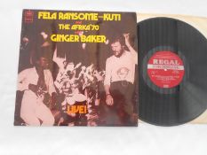 Ginger Baker Fela Ransome-Kuti UK 1st press LP record SLAZ 1023 YEEX 154-1 and 155-1 VG+ The vinyl