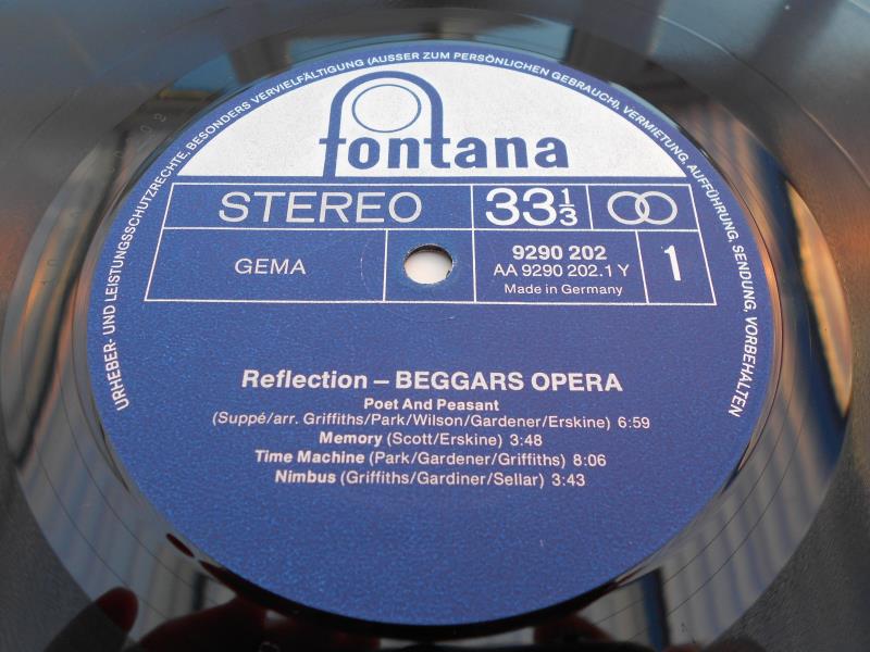 Beggars Opera ? Reflection German 1st press Fontana 9290 202 1-Y and 2-Y 1977 NM The vinyl is in - Image 6 of 12