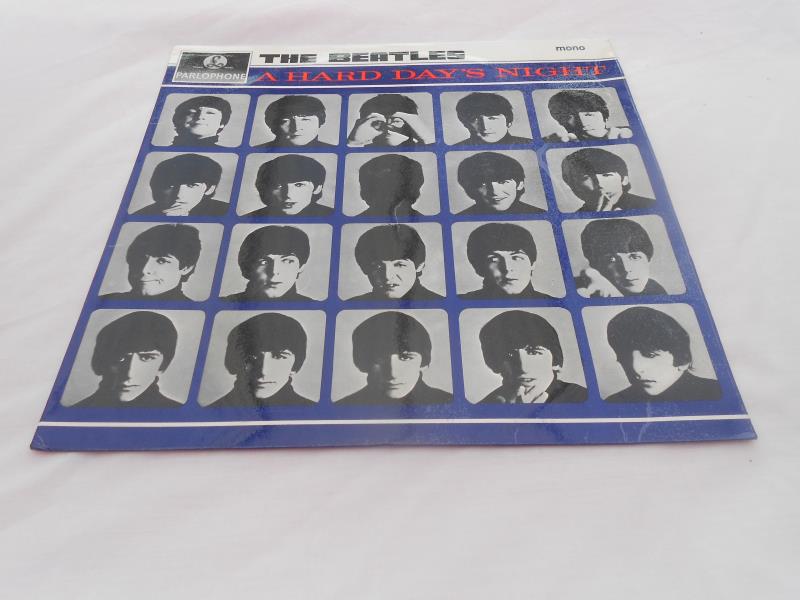 The Beatles - A Hard Days Night UK 1st press Record LP PMC 1230 XEX 481 3N XEX 482 3N EX+ NM The - Image 2 of 7