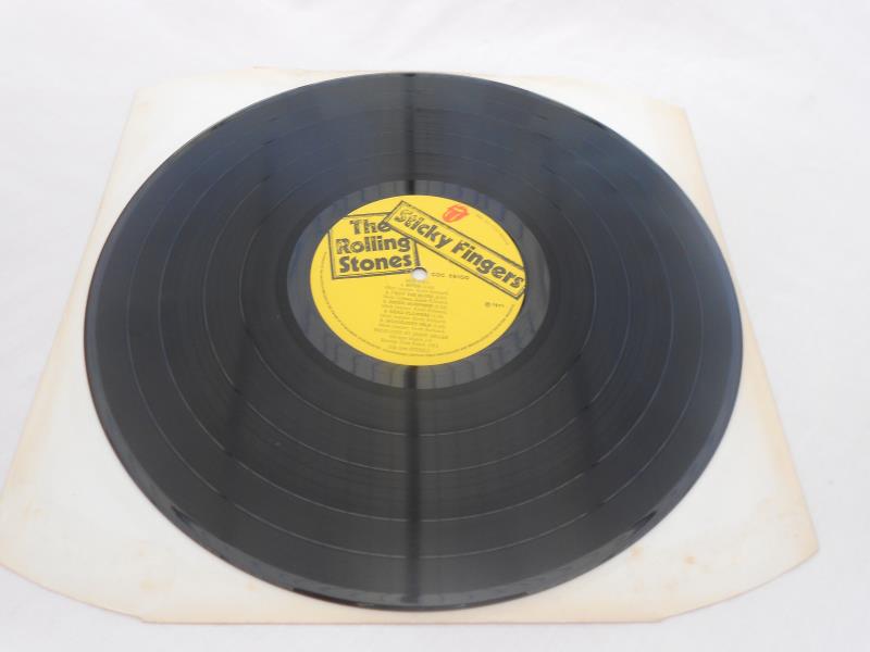 Rolling Stones - Sticky Fingers UK 1st press LP record COC 59100 VG+ Matrix TML ROLLING STONES - Image 7 of 10