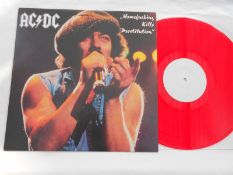 AC DC Homefucking Kills Prostitution Germany 1991 LP T(W) 0(0) Red wax N/M The red wax unofficial