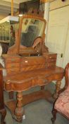 A Victorian mahogany Duchy style dressing table, COLLECT ONLY.