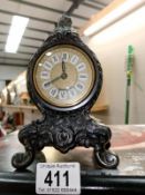 A good metal carriage clock., in working order at time of testing