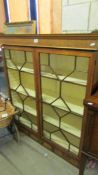 A Georgian glazed bureau/secretaire book case top. COLLECT ONLY.