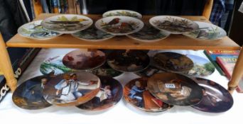 A good selection of collectors cabinet plates, including Norman Rockwell COLLECT ONLY