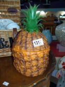 A retro pineapple ice bucket