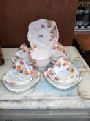 A 14 piece wellington china tea set.