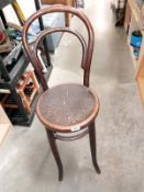 A vintage 50's Mundus oak bentwood chair