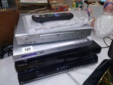 2 Bush DVDplayers and a Samsung and Toshiba DVD player/ recorder.