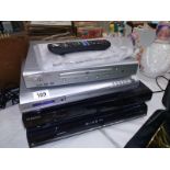 2 Bush DVDplayers and a Samsung and Toshiba DVD player/ recorder.