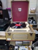 A Dansette minor portable record player