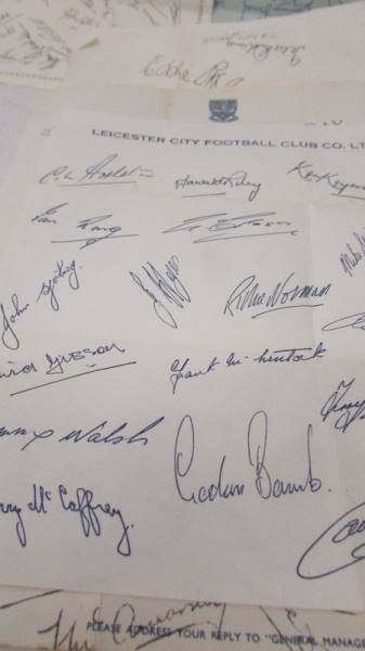 A collection of facsimile football team signatures. - Image 6 of 8