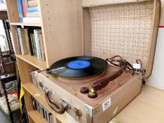 A Handygram portable record player A/F. 16,33,45 and 78rpm