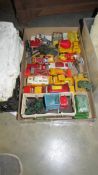 A large tray of mixed die cast including Triang, Lesney, Corgi and Dinky.