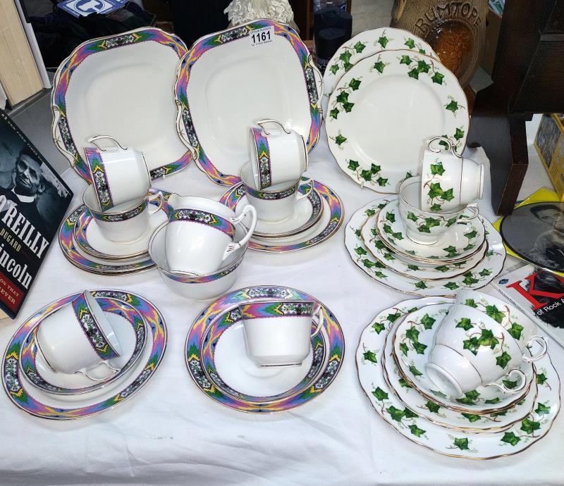 A Colclough Ivy pattern and a second china tea set COLLECT ONLY