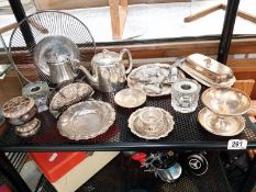 A good lot of silver plate