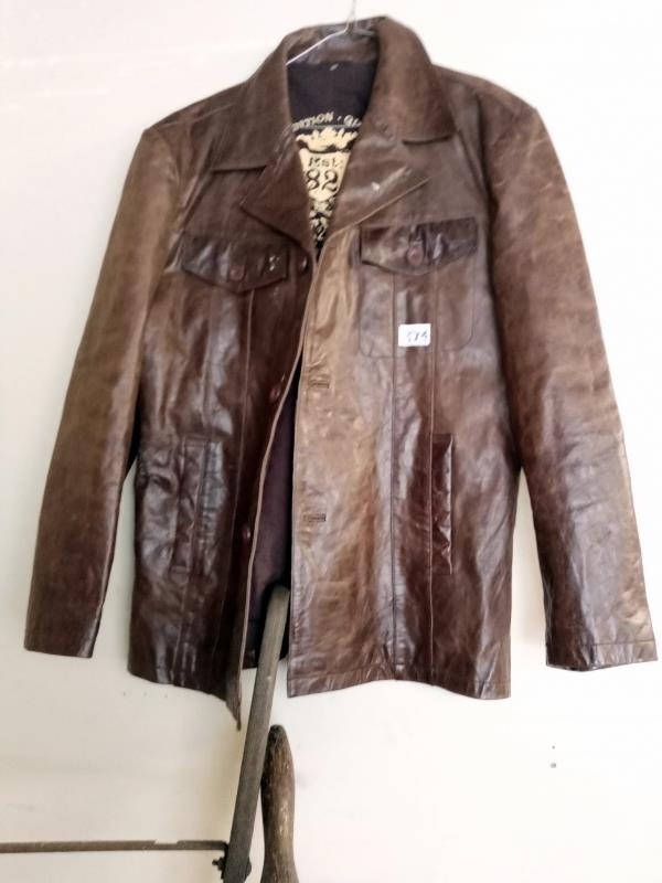 A leather jacket from Next.