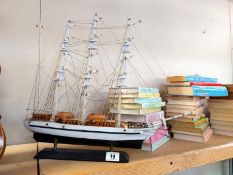 A model sailing ship