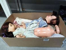 Three mid 2oth century dolls. A/F.