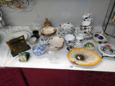 A good amount of car boot items including Meakin pottery