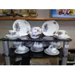 A 41 piece Victoria china tea set COLLECT ONLY