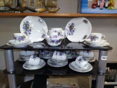 A 41 piece Victoria china tea set COLLECT ONLY