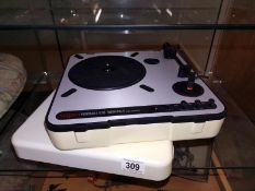 An Ion portable USB turntable with case