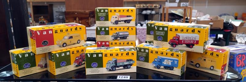 14 boxed diecast Vanguards commercial vehicles (some boxes a/f)