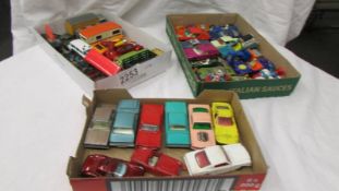 A good selection of Lesney Matchbox 1-75 including Corgi Juniors, Batmobile, Bat boat, etc.,