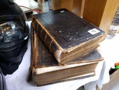 2 personalised copies of the bible 1804 & 1844
