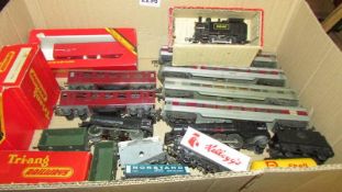 A quantity of 00/Ho gauge locomotives including Hornby, Triang, Lima & transcontinental coaches.