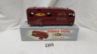 A boxed Dinky 901 British Railways Express horse box.