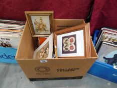 A quantity of pictures & picture frames etc.