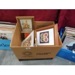 A quantity of pictures & picture frames etc.