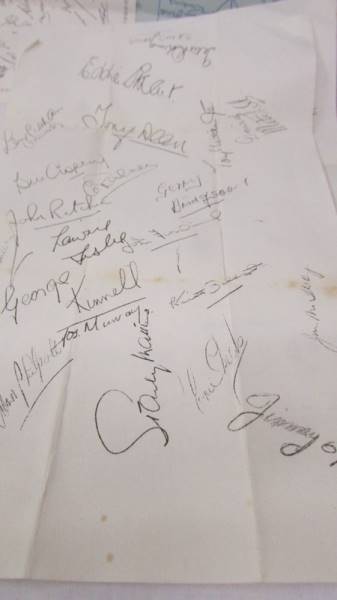 A collection of facsimile football team signatures. - Image 3 of 8