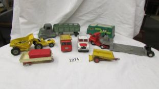 A quantity of Corgi, Dinky, Lesney and Marx diecast commercial vehicles.