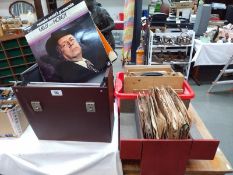 A quantity of LP's & 78's including a signed George Melly LP