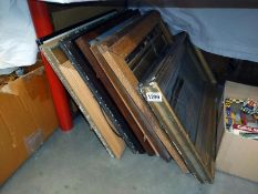 A quantity of pictures and frames